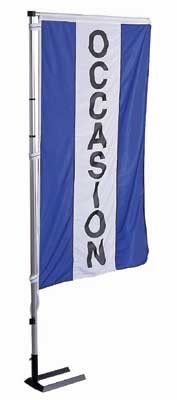 Drapeau occasion disponible dans différents formats et coloris chez Autosignalétique drapeau occasion en vente chez Autosignalétique