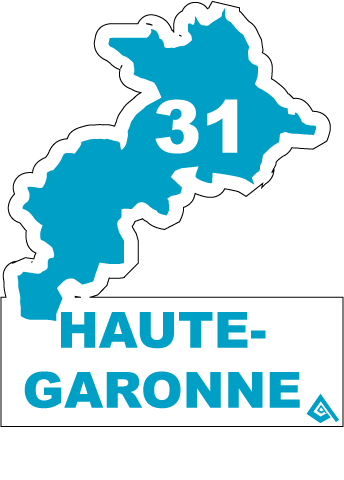 Autocollant 31 département de la haute garonne - Autosignal&eacute;tique