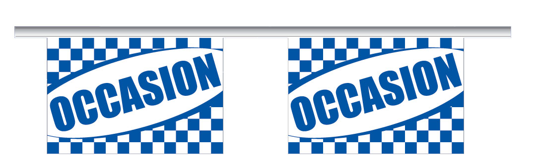 Guirlande occasion bleue - Autosignalétique