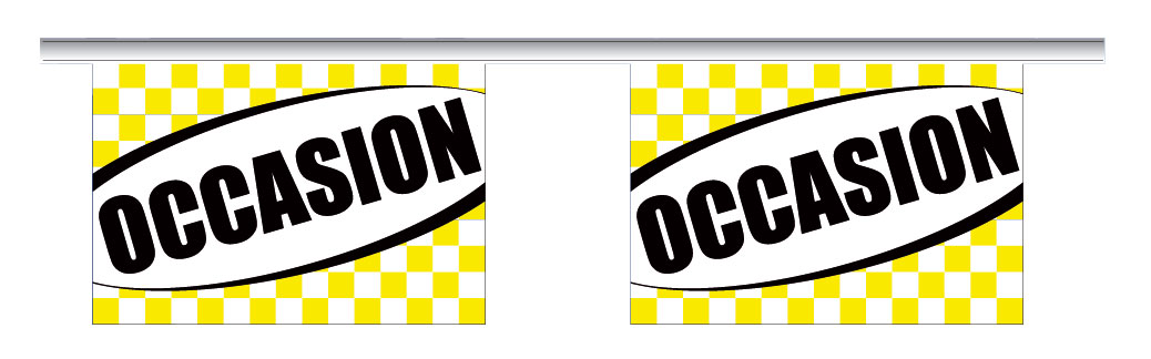 Gurlande occasion jaune et noire