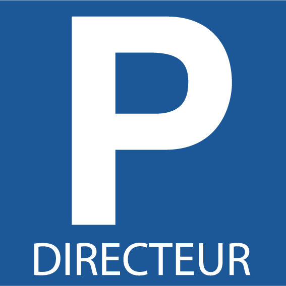 Panneau parking directeur alu 3 mm - Autosignal&eacute;tique