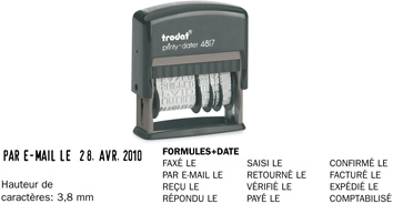 Tampon printy multiformules + date 4817a - Autosignal&eacute;tique