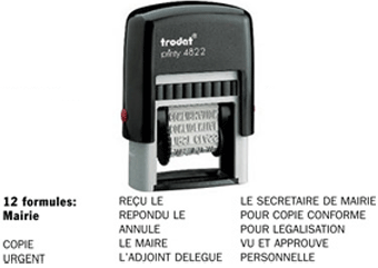 Tampon printy multiformules mairie 4822c - Autosignal&eacute;tique