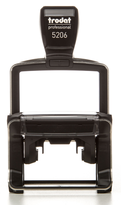 Tampon encreur trodat 5206 avec empreinte 8 lignes - Autosignaletique