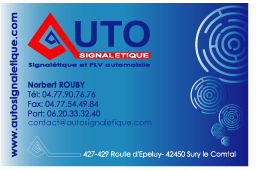 250 cartes de visite avec pelliculage mat ou brillant