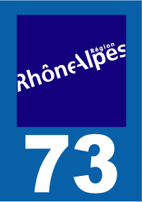 Autocollant plaque immatriculation rhône alpes 73 savoie - Autosignaletique