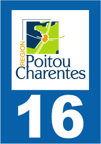 Autocollant plaque immatriculation poitou-charentes 16 charente - Autosignal&eacute;tique