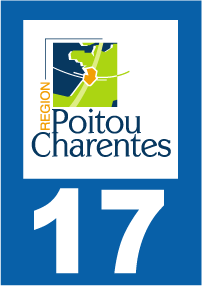 Autocollant plaque immatriculation poitou-charentes 17 charente maritime - Autosignal&eacute;tique