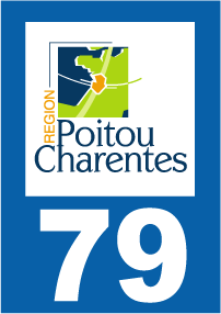 Autocollant plaque immatriculation poitou-charentes 79 deux sèvres - Autosignal&eacute;tique