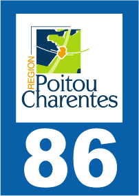 Autocollant plaque immatriculation poitou-charentes 86 vienne - Autosignalétique