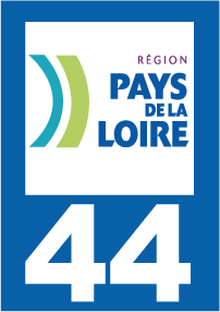 Autocollant plaque immatriculation pays de la loire 44 loire atlantique - Autosignal&eacute;tique