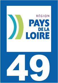Autocollant plaque immatriculation pays de la loire 49 maine et loire - Autosignalétique
