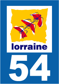 Autocollant plaque immatriculation lorraine 54 meurthe et moselle - Autosignalétique