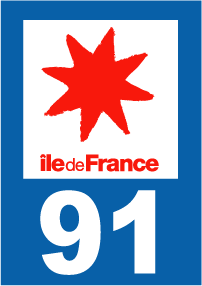 Autocollant plaque immatriculation ile de france 91 essonne - Autosignal&eacute;tique