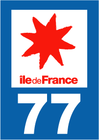 Autocollant plaque immatriculation ile de france 77 seine et marne - Autosignal&eacute;tique