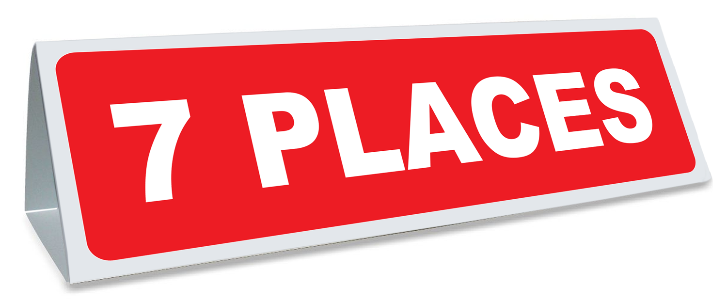 Triangle magnétique de toit 7 places - Autosignaletique