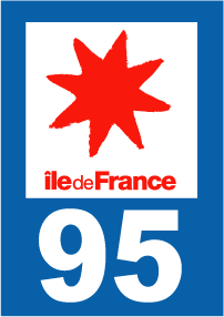 Autocollant plaque immatriculation ile de france 95 val d'oise - Autosignal&eacute;tique