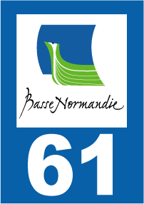 Autocollant plaque immatriculation basse normandie 61 orne - Autosignalétique