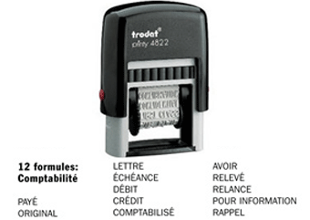 Tampon printy multiformules comptabilité 4822b - Autosignalétique