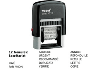Tampon printy multiformules secrétariat 4822a - Autosignal&eacute;tique