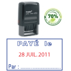 Tampon printy 4750l2 payé le + date - Autosignal&eacute;tique