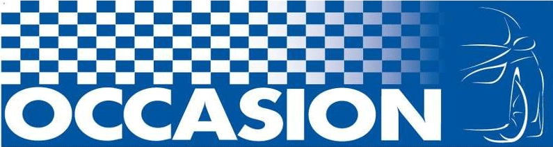 Banderole occasion en maille polyester à damiers bleu