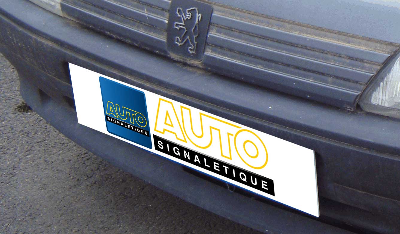 Cache plaque immatriculation personnalisé les 500 ex