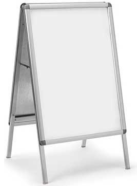 Chevalet stop trottoir b1 clip clap - Autosignaletique