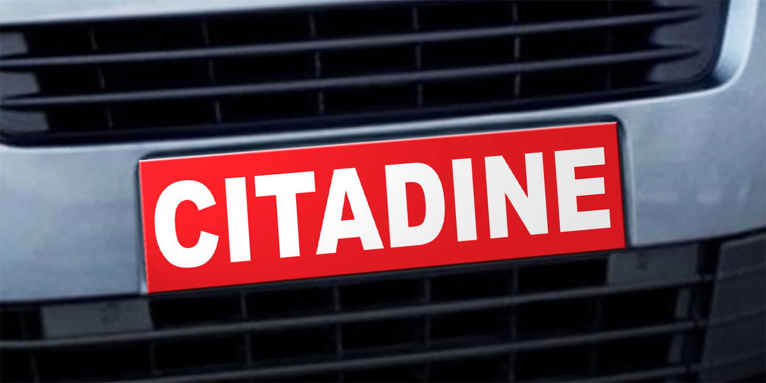 Cache plaque d'immatriculation avantage citadine - Autosignaletique