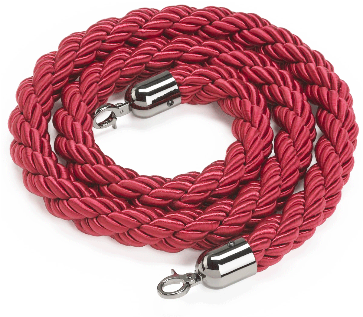 Corde de balisage rouge pour poteau - Autosignalétique