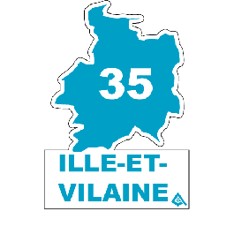 Autocollant Sticker Adhésif "Blason De L'Ille-et-Vilaine" - Made In BZH