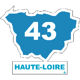 Sticker Plaque Immatriculation Département 43 Haute Loire