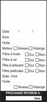 Etiquette Adheisve De Vidange Personnalisee Le Lot De 500 Ex