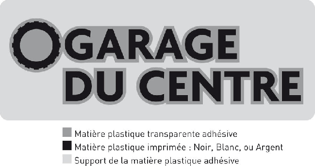 Fiche technique d'une signature en transfert &agrave; sec chez Autosignal&eacute;tique