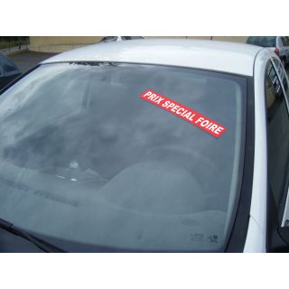 Autocollant pare brise Avantage rouge Prix Spécial Foire