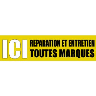 Banderole ici réparation et entretien toutes marques 3 x 0.8 m