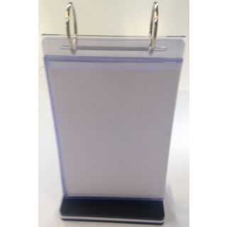 Présentoir 6 porte visuels transparents A6 verticaux ASK6105 de face