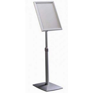 Présentoir de visuel A4 sur pied avec éclairage LED