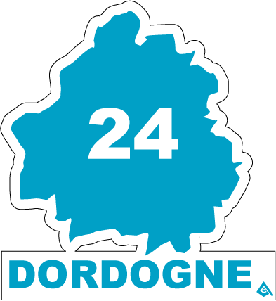 Blason Nouvelle Aquitaine + Département 24-Dordogne