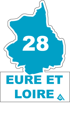 Adesivi Per Targa Auto Regione Centre-Val De Loire | Coppia Anteriore E Posteriore | Numero 37 | Realizzati In Francia | Vinile UV