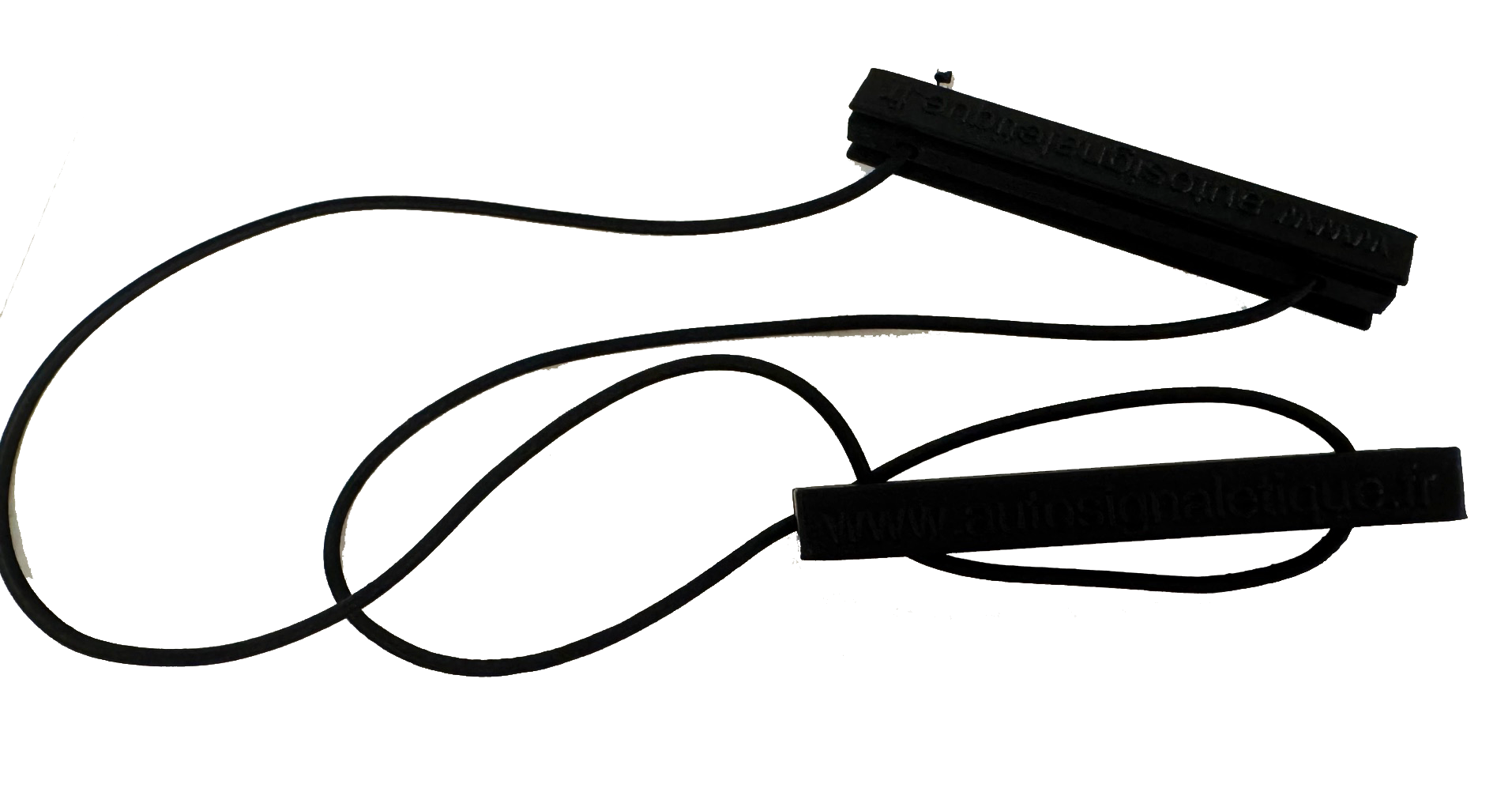 Fixe-plaque professionnel noir systeme clips pour cache plaque immatriculation concession automobile