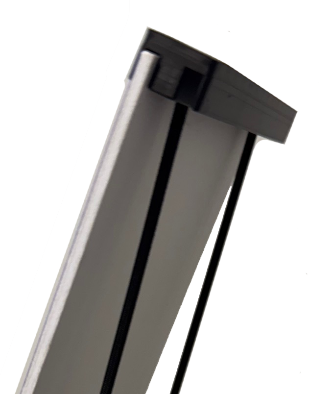 Detail glissiere fixe-plaque compatible cache plaque 3mm epaisseur professionnel