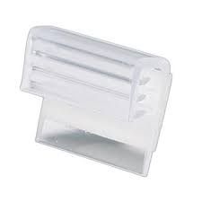 Detail cavalier adhesif transparent 3M pour fixation cache plaque professionnel