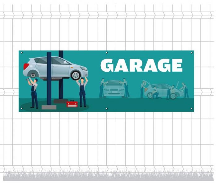 Bannière Publicitaire Lancia Pour Garage - Décoration Murale Atelier Auto - Tissu Polyester