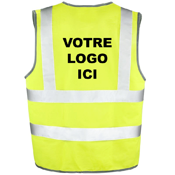 Gilet de securite jaune fluo