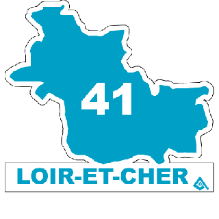 Autocollant 41 département du Loir-et-Cher