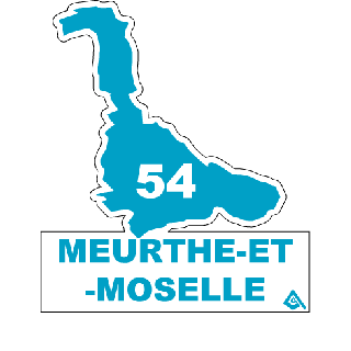 Autocollant 54 département La Meurthe-et-Moselle
