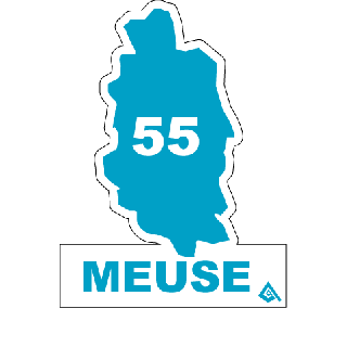 Autocollant 55 département La Meuse