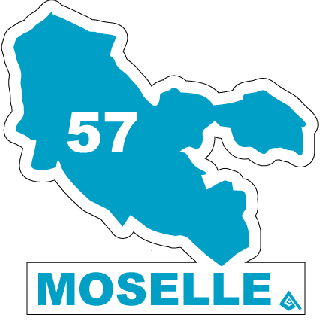 Autocollant 57 département La Moselle