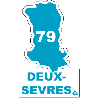 Autocollant 79 département des Deux Sevres